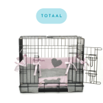 Totaal slaappakket: grijs/roze